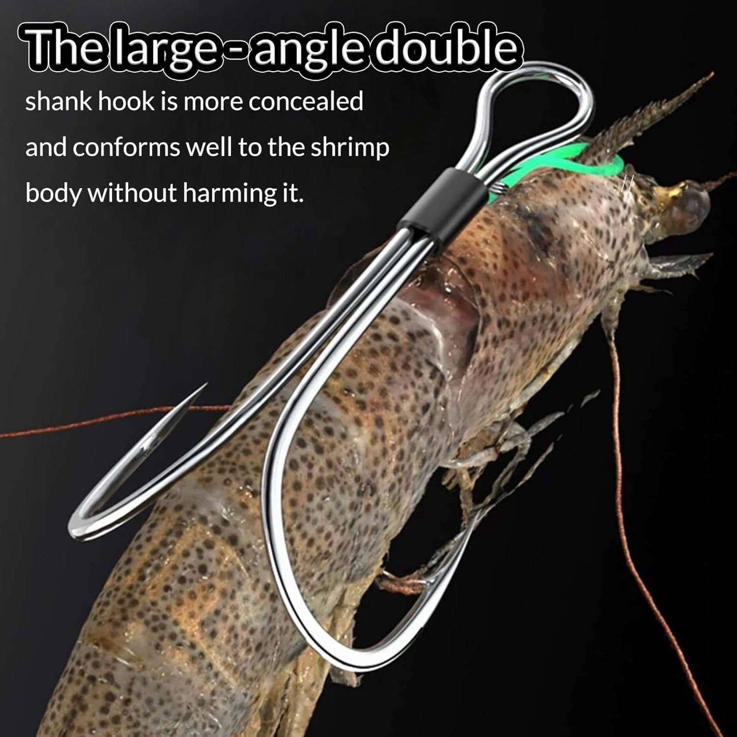 Double Fishing Hooks-Live Shrimp Hook Bait Holder Hooks,Fishing Lures Saltwater Freshwater