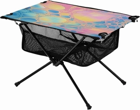 Dreamy Textures Portable Folding Camping Table, Compact Lightweight Beach Table with Carrying Bag for Outdoor Picnics, BBQs, Camp