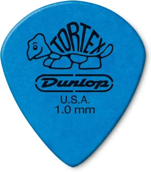 Dunlop 498R1.0 Tortex® Jazz III XL, Blue, 1.0mm, 72/Bag