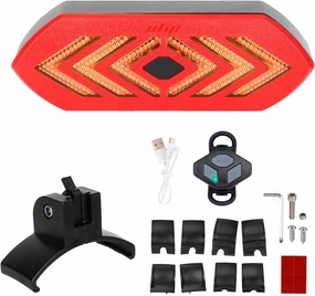 E Scooter Turn Signal Tail Light Compatible with Segway Ninebot Max G30/G30D/G30LP Xiaomi M365/Pro/Pro2/1S Series, Adjustable Direction Scooter Turn Signal Rechargeable with Clips