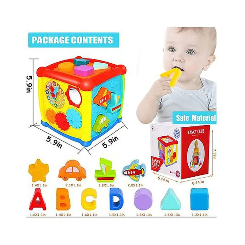Early Learning Shape Sorter with Music and Light - Multicolor (1-2 Years)