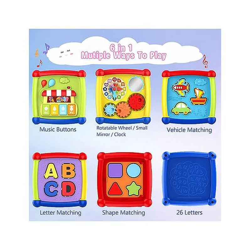 Early Learning Shape Sorter with Music and Light - Multicolor (1-2 Years)