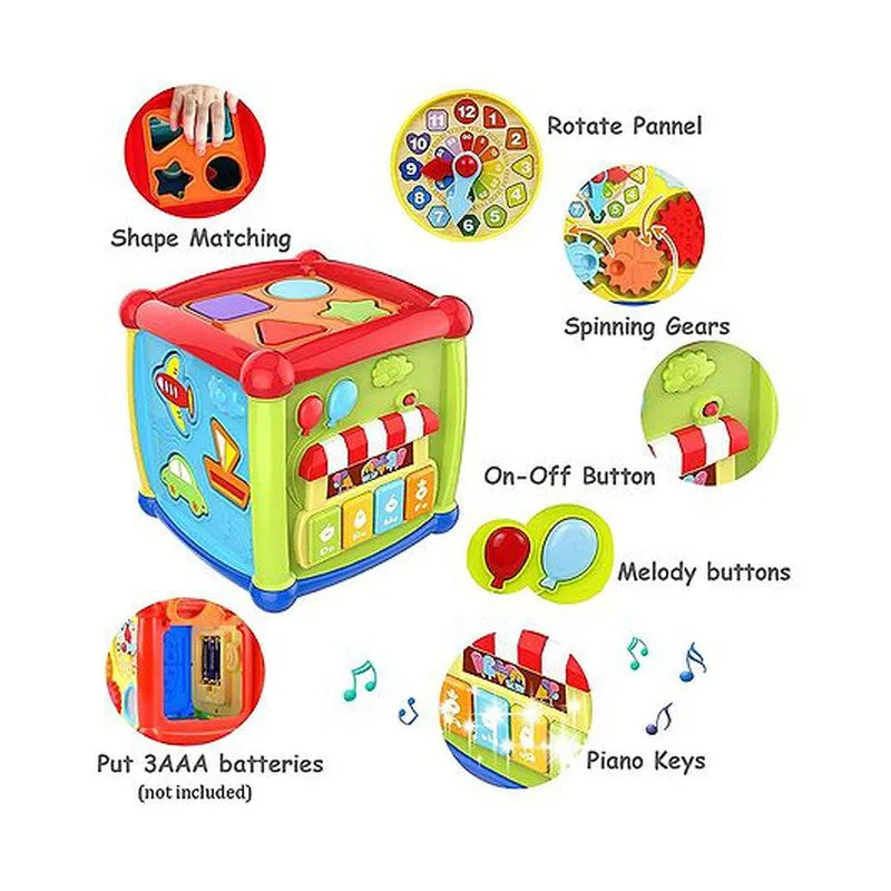 Early Learning Shape Sorter with Music and Light - Multicolor (1-2 Years)