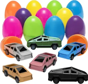 Easter Eggs with Cyber Toys Car, Pull-Back Function Car for Easter Birthday Gift and More