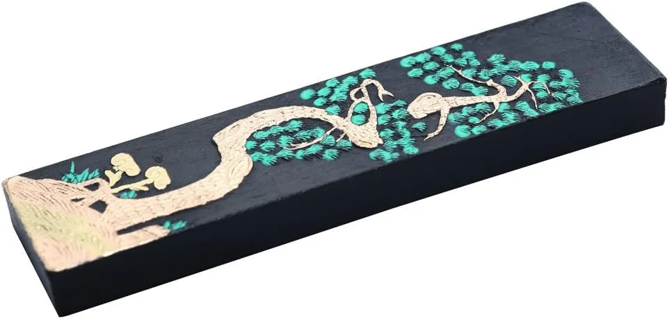 Easyou Hukaiwen Blueish Ink Stick Ink Block for Chinese Japanese Calligraphy and Drawing Hssy 31g