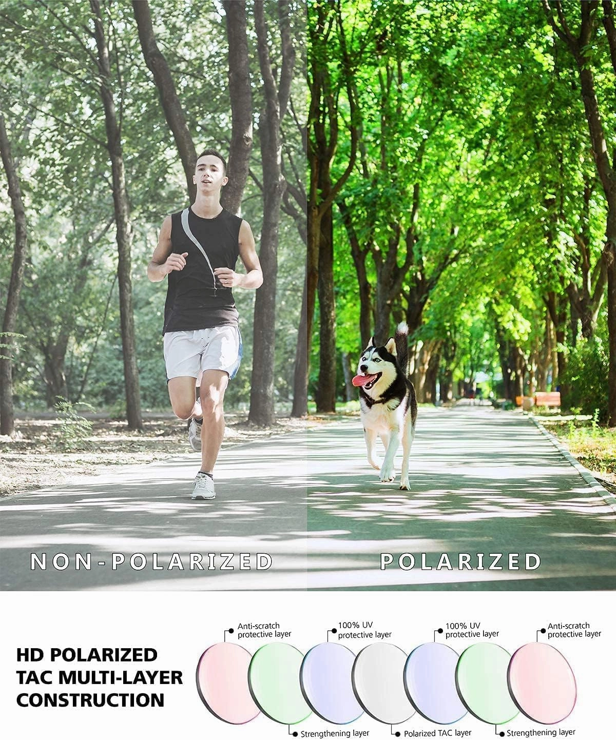 Eazyrun Polarized Small Sports Sunglasses for Youth Women, Baseball Softball Cycling Running Pickleball Padel tennis