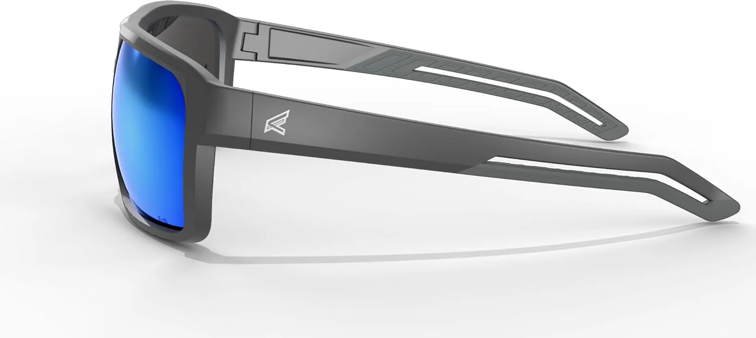 EDGE Highline ANSI Z87 Safety Sunglasses for Men, Polarized for Fishing, Mirrored Tinted Lenses Eyewear, 99% UV Protection