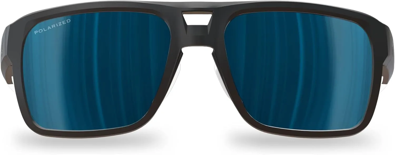 EDGE Highline ANSI Z87 Safety Sunglasses for Men, Polarized for Fishing, Mirrored Tinted Lenses Eyewear, 99% UV Protection