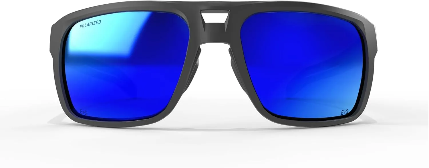 EDGE Highline ANSI Z87 Safety Sunglasses for Men, Polarized for Fishing, Mirrored Tinted Lenses Eyewear, 99% UV Protection