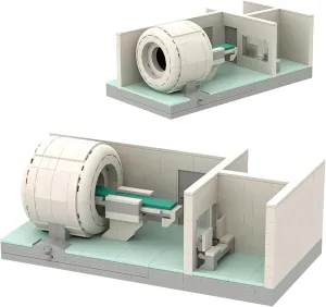 Educational Hospital Medical Machine Toy Set, MRI Scanner Model Building Blocks Set, Collectible Scene for Moc Bricks Lovers, Bedroom and Living Room Decorations, 523 Pcs