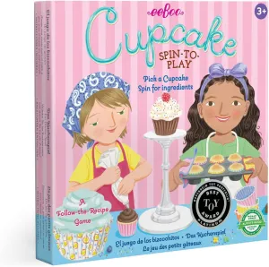 eeBoo Cupcake Spinner Game, Green
