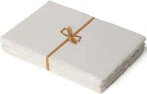 Egyptian Cotton Vintage Handmade 400 GSM 40 Sheets Deckled Edge Textured Drawing & Sketching Paper
