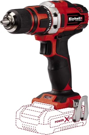 Einhell TE-CD 18/40 Li-Solo Cordless Drill – Power X-Change (Li-ion, 18 V, Torque 40 Nm, LED Lighting) Delivered without Battery or Charger