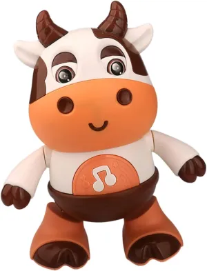 Electric Calf Musical Walking for Crawling Learning Plaything with Glow Lights and Sounds Interactive Animal for Fun and Development