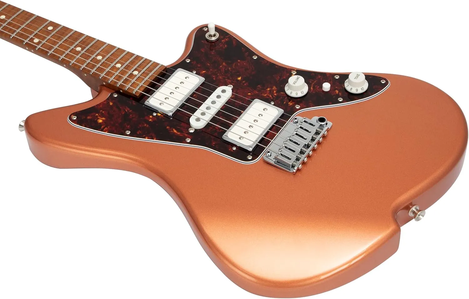 Electric Guitar JZ FRO Copper Age Gloss Handmade in Japan MIJ Roasted Flame maple Neck Stainless Steel Frets Gotoh Bridge Gotoh Locking Tuner 6 Strings Modern C Neck For All Levels