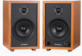 Electrohome McKinley 2.0 Stereo Powered Bookshelf Speakers with Built-in Amplifier and 4" Drivers for Turntable, TV, PC and Wireless Music Streaming Featuring Bluetooth 5, RCA and Aux (EB30)