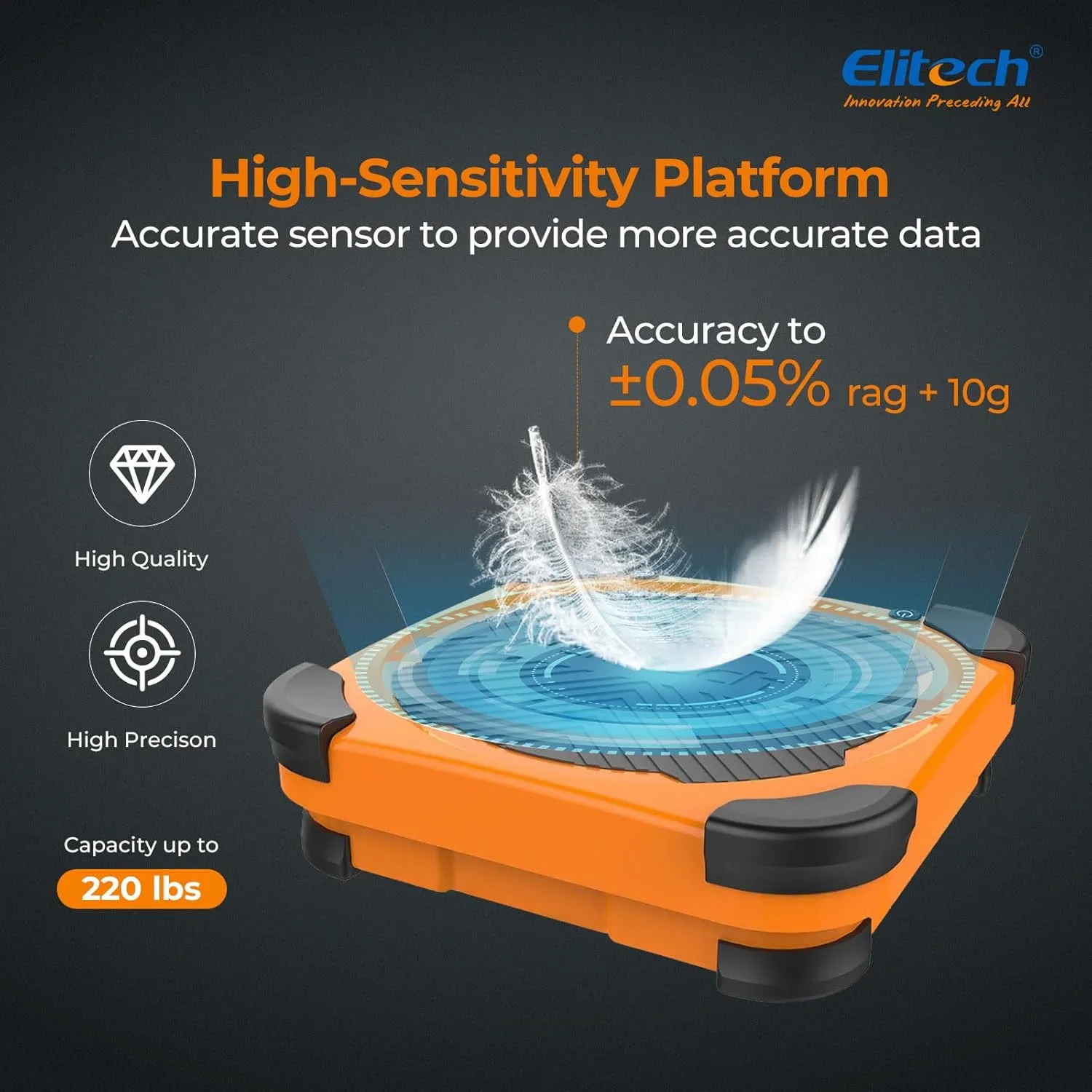 Elitech LMC-310 Wireless Refrigerant Scale Freon Scale with Charging Valve 220 lbs/100kg