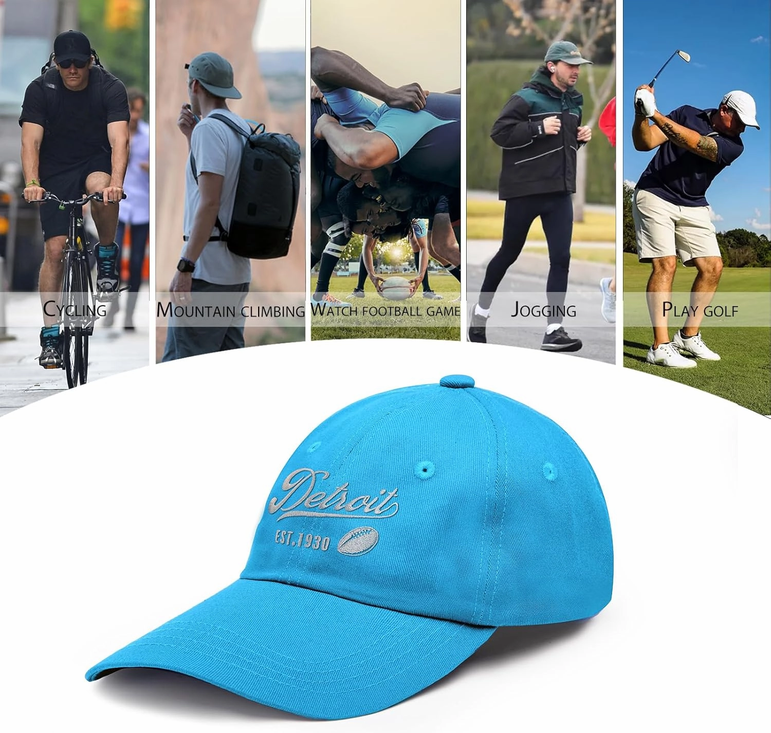 Embroidered City Hat Team Color Baseball Cap Trucker Hats Sports Fans Gifts Apparel for Men Women Youth