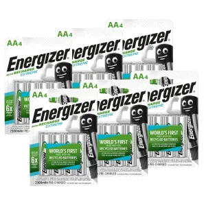 Energizer Recharge Extreme 2300mAh Ni-MH AA Rechargeable Batteries - Pack of 24