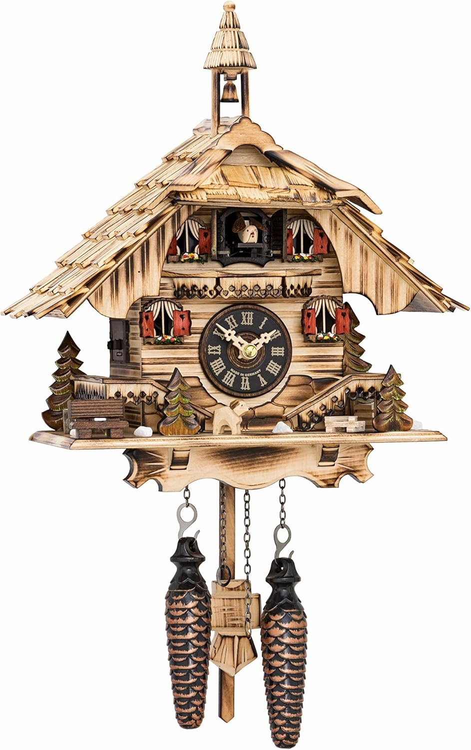 Engstler Quartz Cuckoo Clock Black Forest House with Music