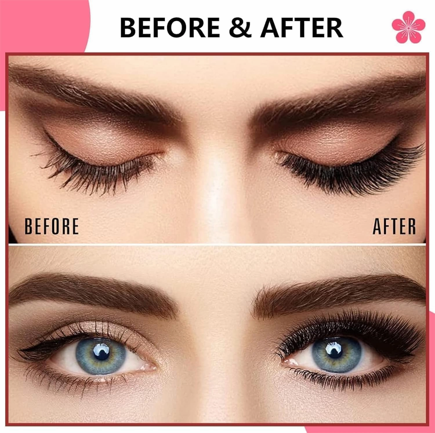 Enjuvie Magnetic Eyelashes,Enjuvie Magnetic Lashes With Applicator,Enjuvie Magnetic Eyelashes Kit,Reusable Magnetic Eyelashes,Magnetic Lashes Natural Look (Natural,2PCS)
