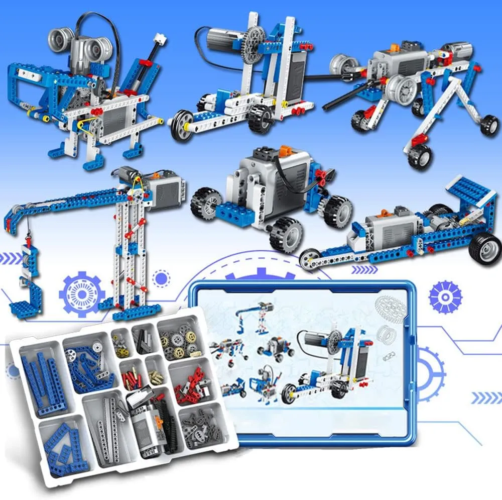 Erector Set Stem Toys,6 Different Shapes in Total Construction Toys,Educational Construction Learning Toys for Boys & Girls,with Electric Power Motor Children's Toys,307PCS