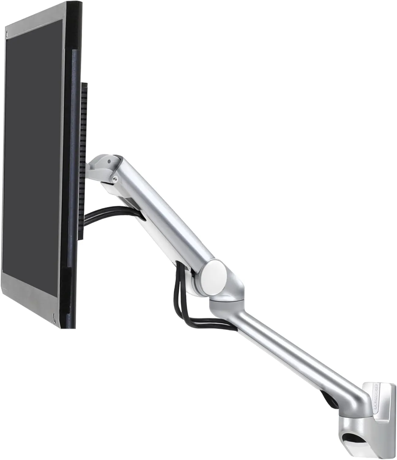 Ergotron – MX Mini Single Monitor Arm, VESA Wall Mount – for Monitors Up to 24 Inches, 0 to 8 lbs – Polished Aluminum