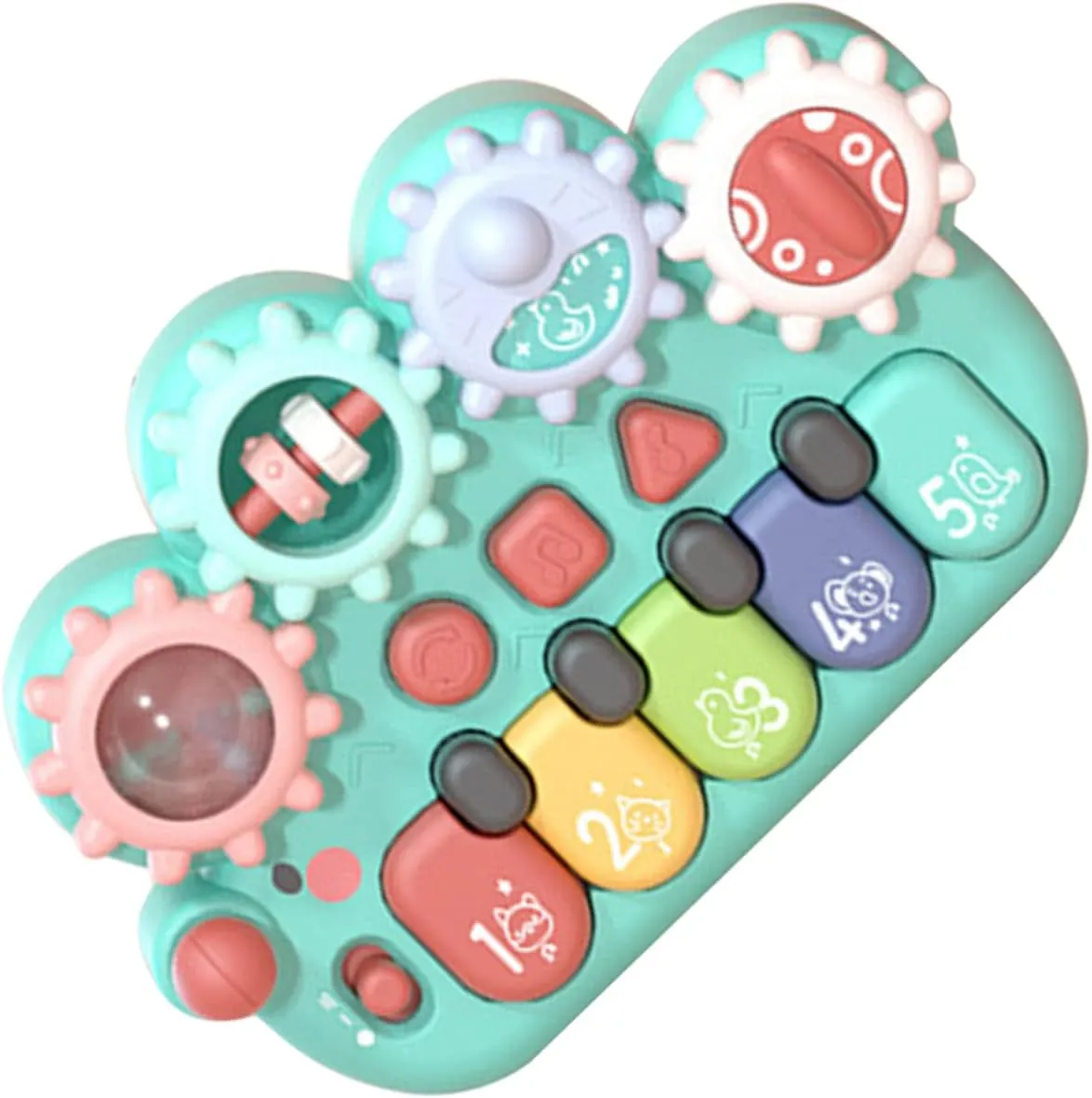 ERINGOGO Musical Instrument Sensory Adorable Plaything Musical Music Funny Plaything Cartoon Music Compact Animal Shaped Plastic Blue