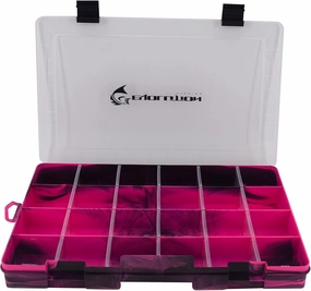Evolution Outdoor 3700 Drift Series Fishing Tackle Tray – Colored Tackle Box Organizer with Removable Compartments, Clear Lid, 2 Latch Closure, Utility Box Storage