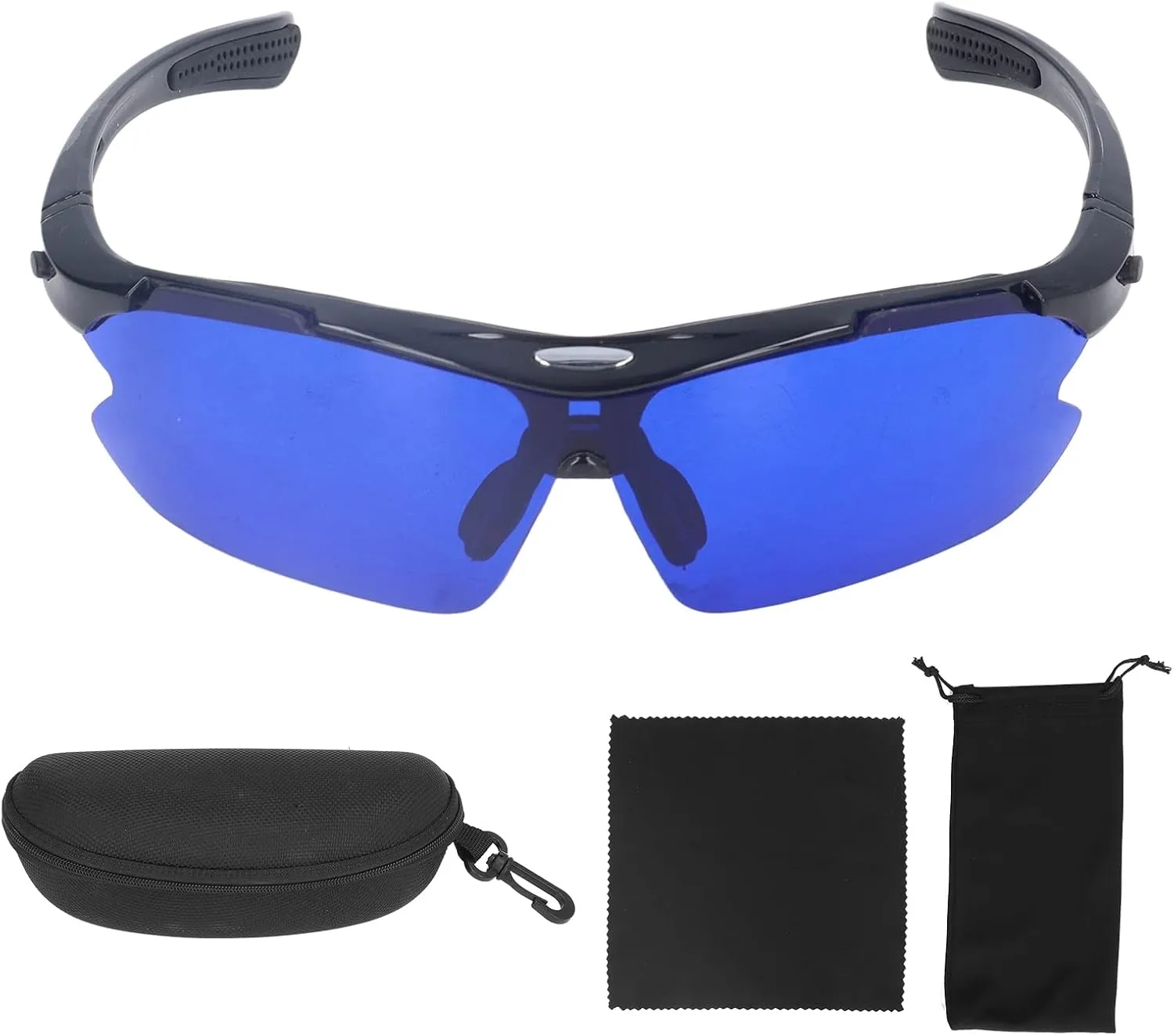 EVTSCAN Blue Lens Golf Ball Finder Glasses, with UV Protection, for Golfers Finding White Golf Balls, Sporty Golf Sunglasses Locating Eyewear for Outdoor Course, Sunny Days