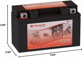 Extreme Motorcycle Battery XTA7B-BS Motorcycle Battery (Replacement)