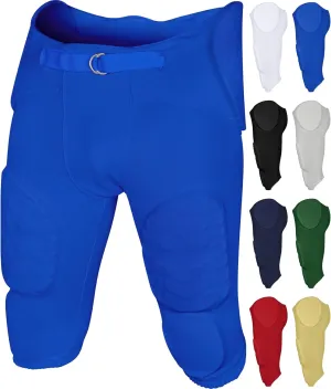 Exxact Sports Proline Men's Integrated Football Pants with 7 Flex Pads, Lightweight Football Practice Pants for Protection
