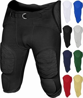 Exxact Sports Proline Men's Integrated Football Pants with 7 Flex Pads, Lightweight Football Practice Pants for Protection