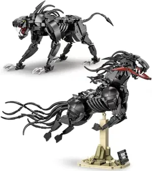 Fangool Venom Action Figure Toy Building Set, Mutant Horse Creature Model, Cool Halloween Horror Toys for Adults and Boys, 998 Pcs