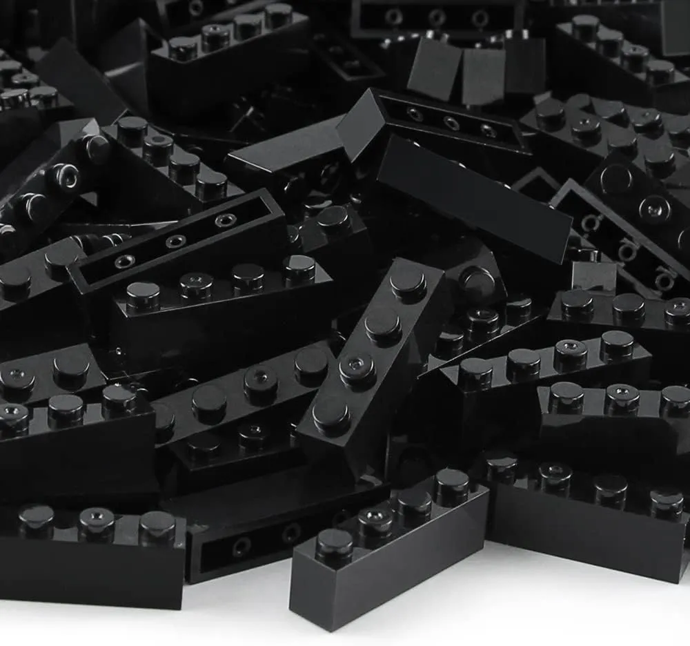 Feleph 360 Pieces 1x4 Bricks Black Classic Parts Building Creative Play Blocks Set Toy Classic Accessories Compatible with 3010 3066 Major Brick Brands