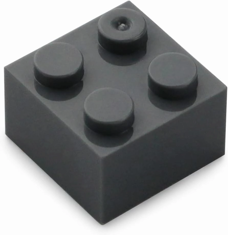 Feleph 2x2 Bricks Dark Stone Gray 400 Pieces Parts Classic Building Creative Play Blocks Set Toy Classic Accessories Creative Play Compatible with 3003 Major Brick Brands Building Blocks Toy