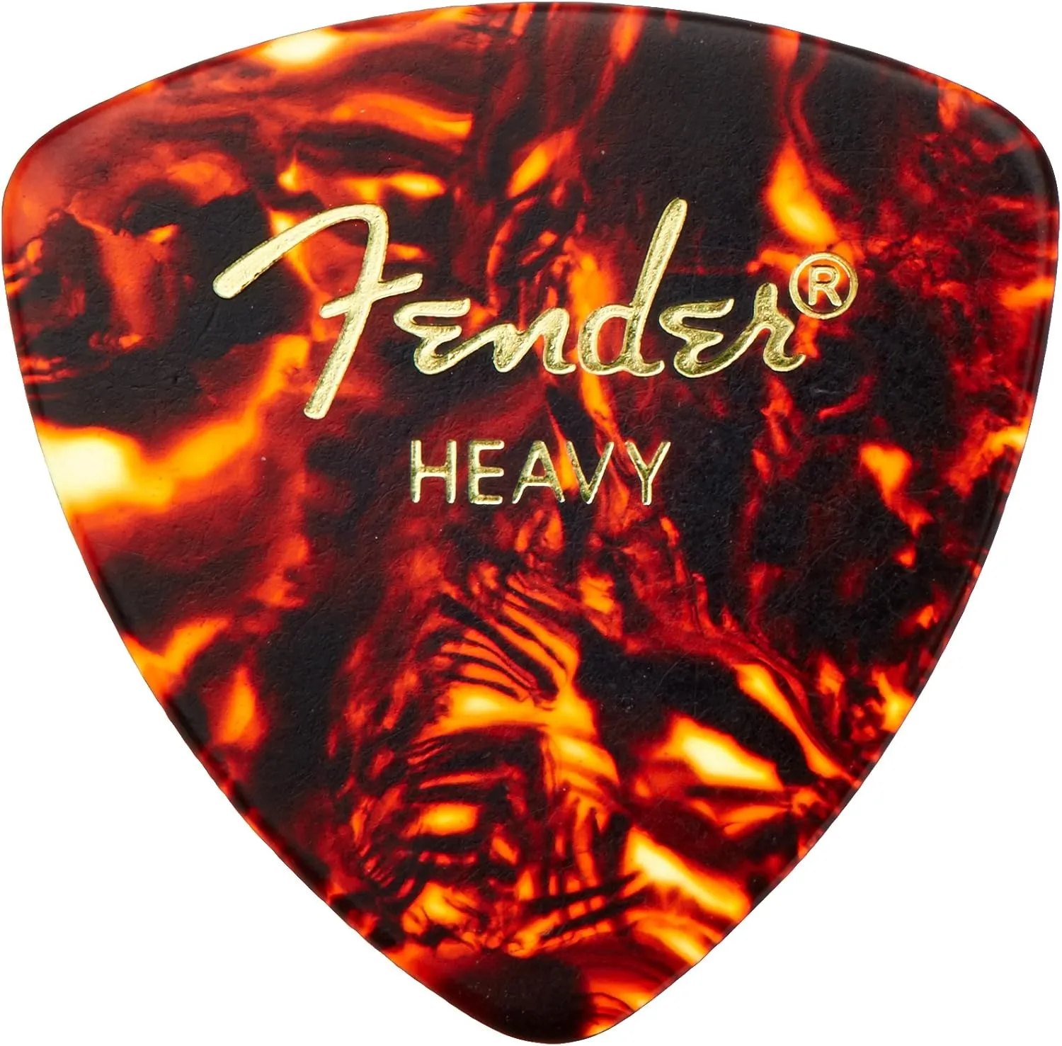 Fender 346 Classic Celluloid Guitar Picks 72-Pack - Shell - Heavy for electric guitar, acoustic guitar, mandolin, and bass