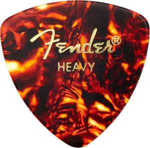 Fender 346 Classic Celluloid Guitar Picks 72-Pack - Shell - Heavy for electric guitar, acoustic guitar, mandolin, and bass