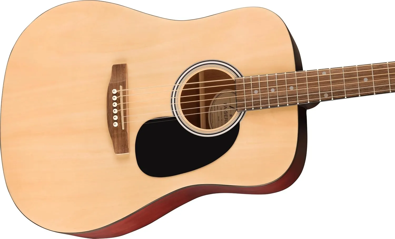 Fender Dreadnought Acoustic Guitar - Natural Bundle with Gig Bag, Strap, Strings, Picks, and Austin Bazaar Instructional Video