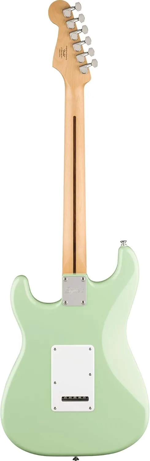 Fender Squier Sonic Stratocaster HSS - Surf Green Bundle with Amp, Cable, Tuner, Strap, Picks, and Austin Bazaar Guitar DVD