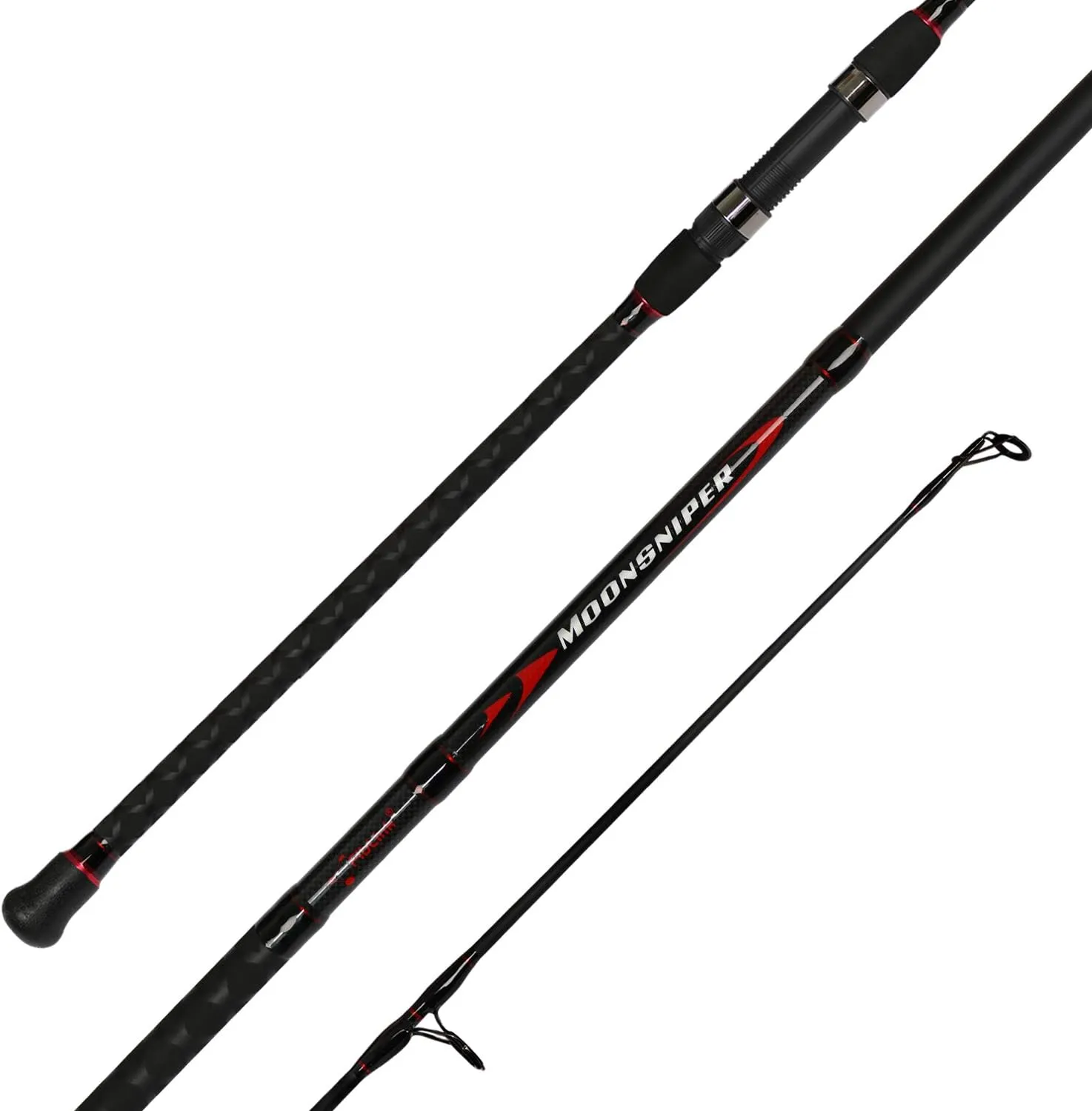 Fiblink Surf Spinning Fishing Rod 2-Piece Graphite Travel Fishing Rod(12 Feet & 10 Feet)