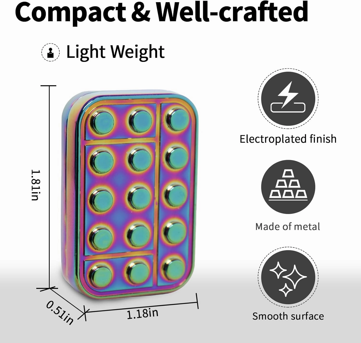 Fidget Toys Adults Metal Fidget Slider Magnetic EDC Haptic Fidget Toys for Adults
