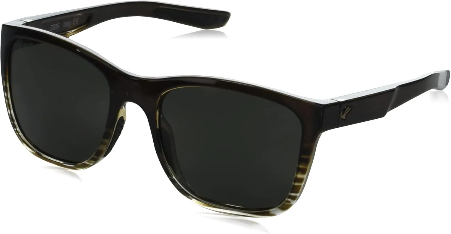 Fin Nor Men's Brown Stripe/Blue Fade Frame Sunglasses