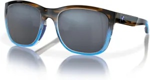 Fin-Nor Men's Tilloo Sunglasses, Grey-Brown Stripe/Blue Fade Frame, M/L
