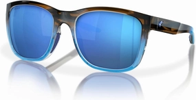 Fin Nor Men's Brown Stripe/Blue Fade Frame Sunglasses