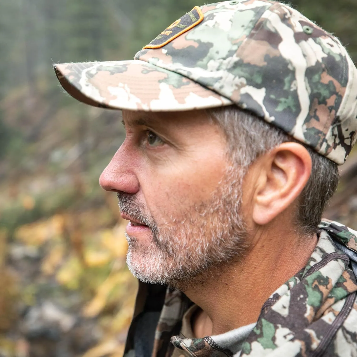 First Lite Lo-Pro Hat - Lightweight Durable Strapback Camo Hunting Cap