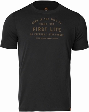 First Lite Men's Aerowool Tech Tee - Durable Merino Wool T-Shirt
