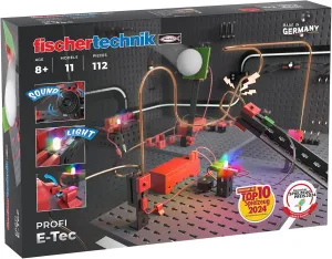fischertechnik E-Tec 571905 – Children's Electricity Kit, Educational Game with 11 Models, Age 8 and Above