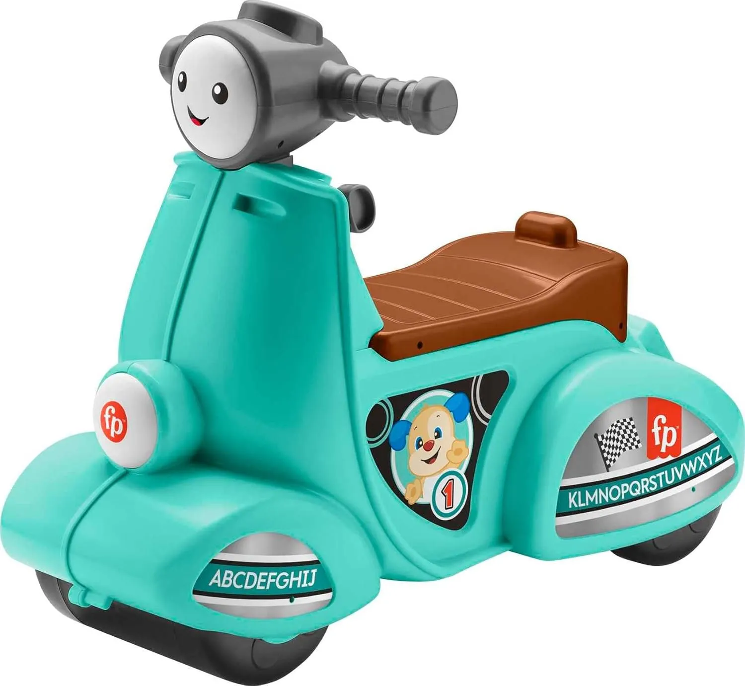 Fisher-Price Toddler Ride-On Toy Laugh & Learn Smart Stages Cruise Along Scooter with Lights Music & Learning for Infants Ages 1  Years (Amazon Exclusive)
