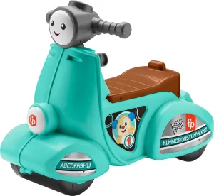 Fisher-Price Toddler Ride-On Toy Laugh & Learn Smart Stages Cruise Along Scooter with Lights Music & Learning for Infants Ages 1  Years (Amazon Exclusive)